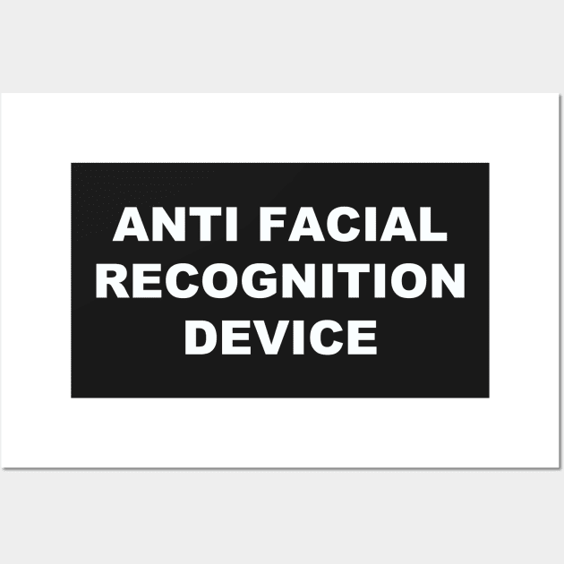 Anti Facial Recognition Device Mask Wall Art by Heatherian